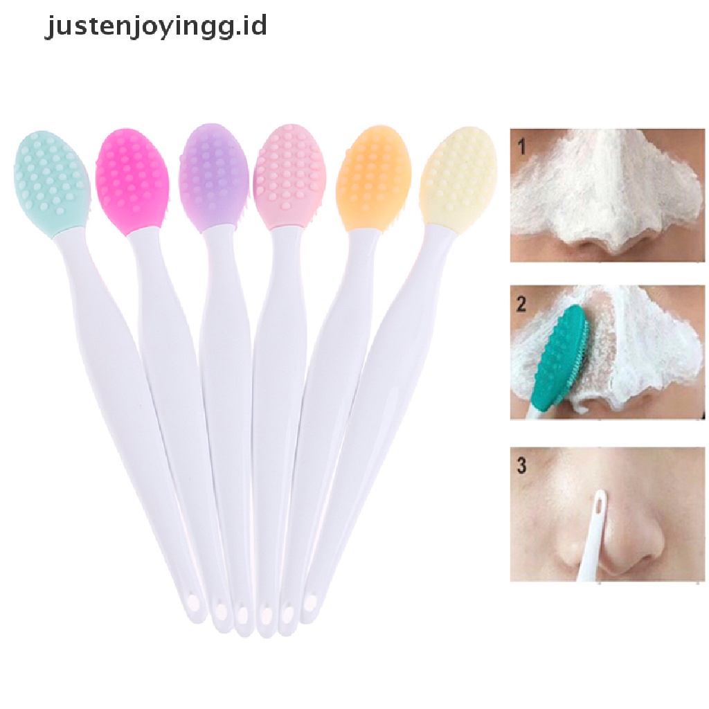 Brush Silikon Pembersih Pori-Pori Hidung Penghilang Komedo Jerawat Ukuran Jari