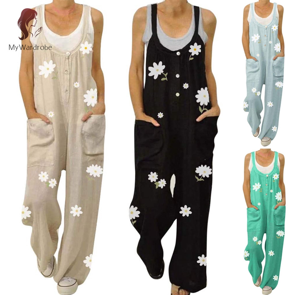 casual floral jumpsuit