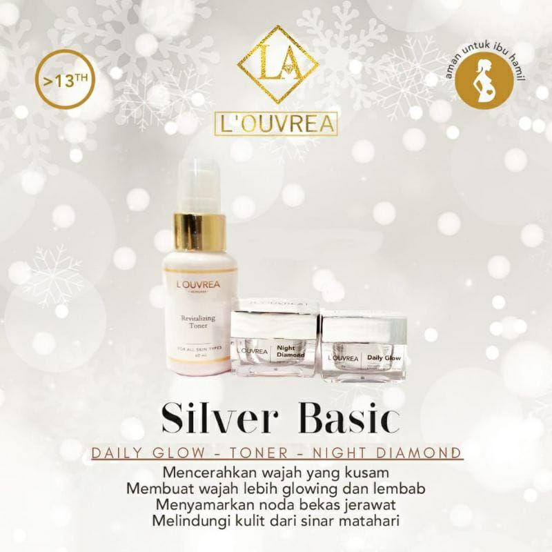 Paket Basic Silver Louvrea / Skincare Remaja