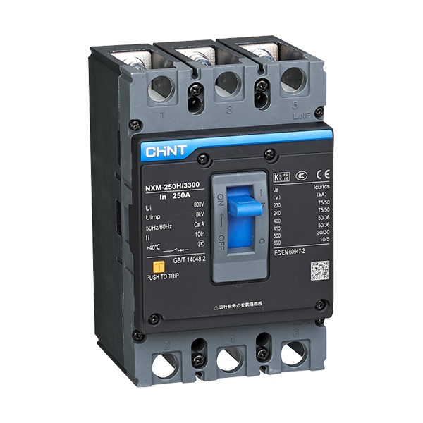 CHINT Thermal Magnetic Fixed Type MCCB NXM 3P/80A-630A