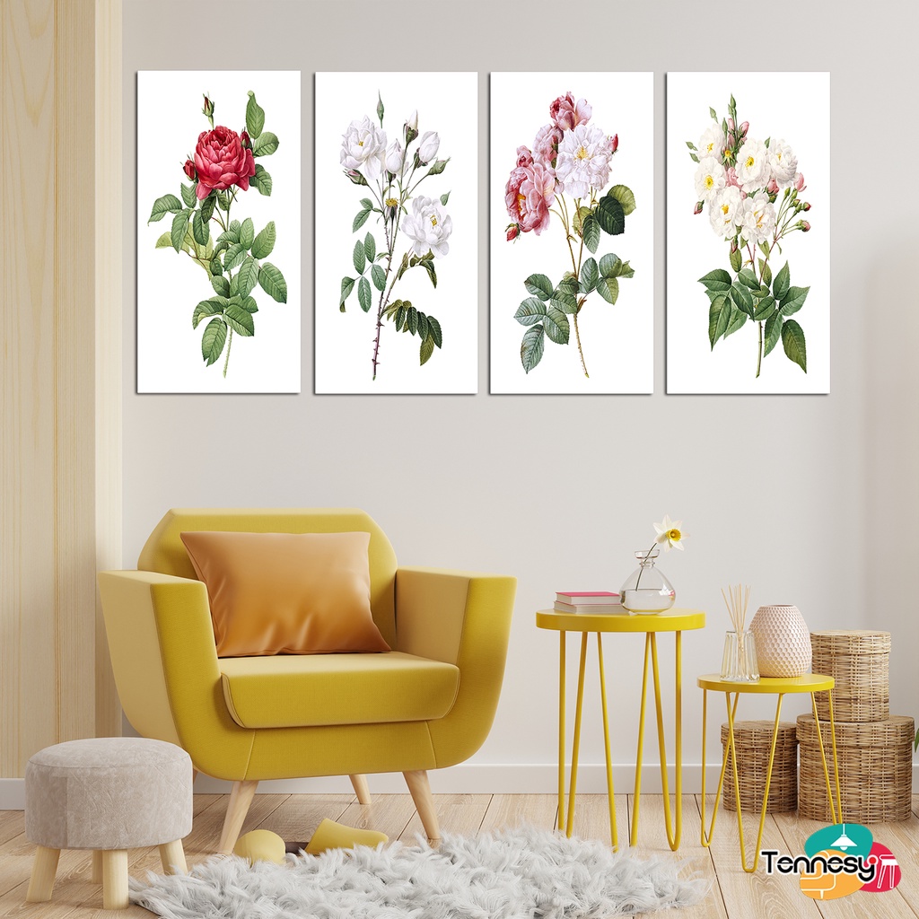 HIASAN DINDING WALL DECOR PAJANGAN POSTER DEKORASI KAMAR RUMAH FLOWER BUNGA