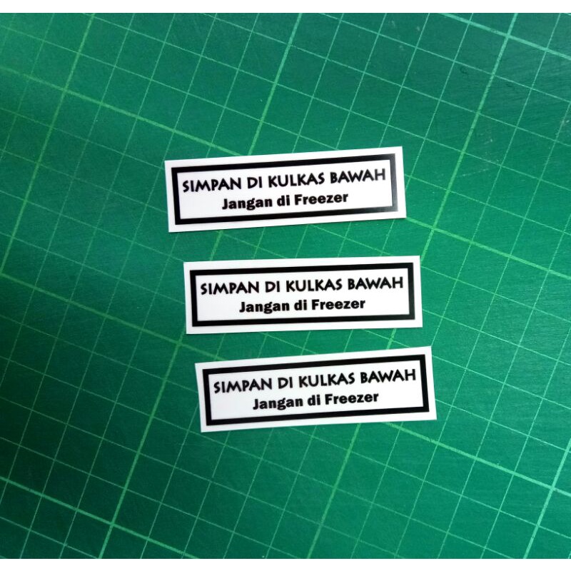 

sticker simpan di kulkas bawah 60 pcs