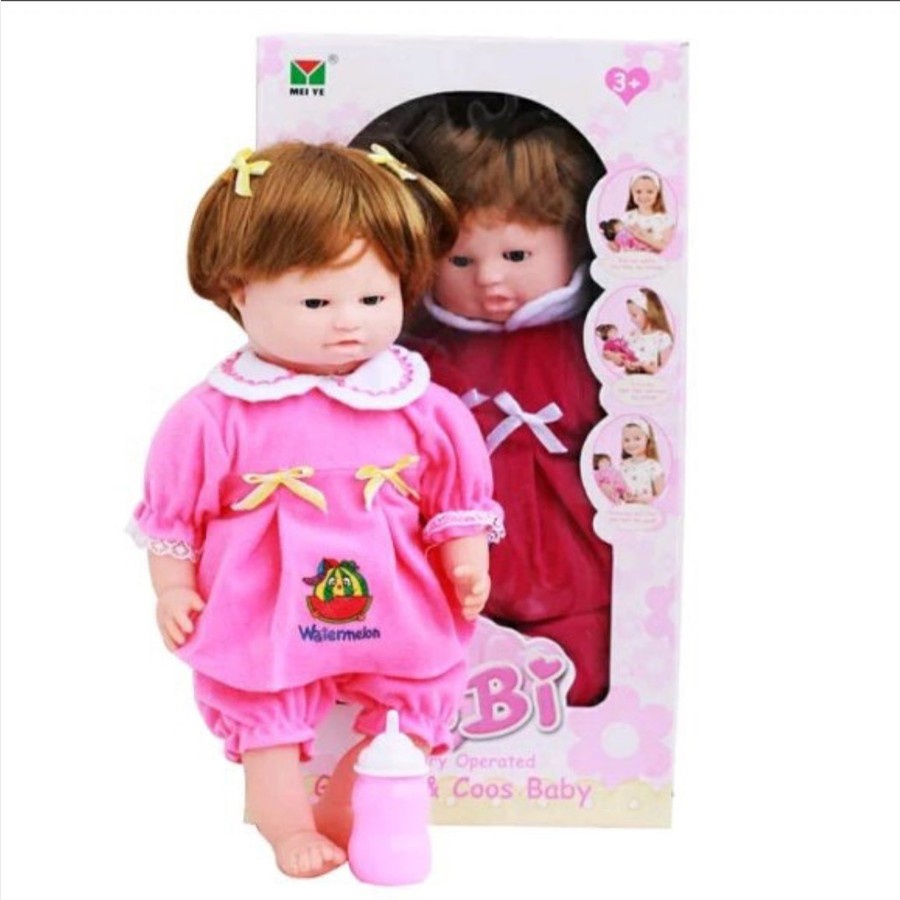 Mainan Boneka Bayi Bibi Lucu Bersuara Menangis Wajah Berekspresi