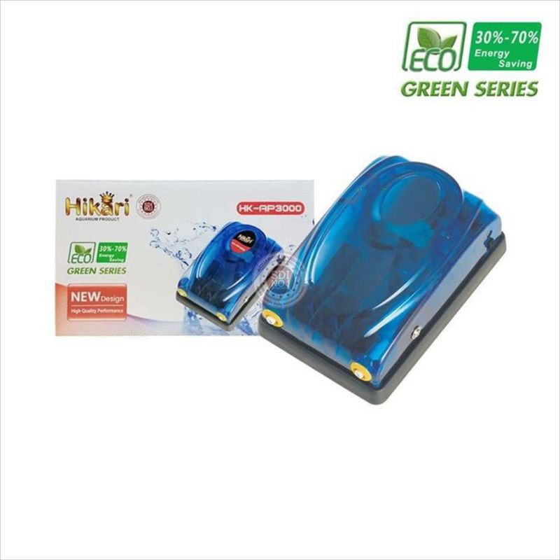 Hikari HK AP 3000 Aquarium Ikan Aerator Pompa -Gelembung 2 output