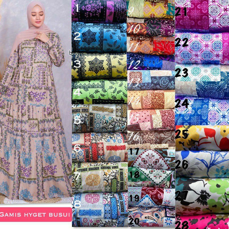 gamis Busui hyget / gamis harian / gamis murah