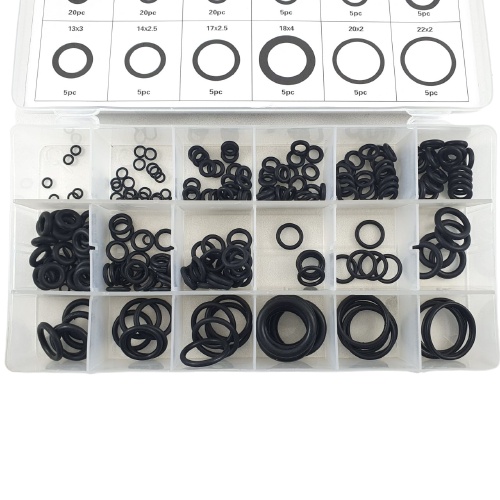 Karet Sealer Silikon Rubber O Ring Seal Tightening 225pcs Oring Gasket 18 size Universal