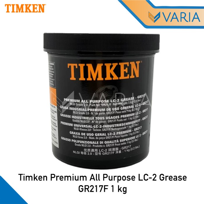 Timken Premium All Purpose LC-2 Grease 1 kg Stempet NLGI 2.0 GR217F