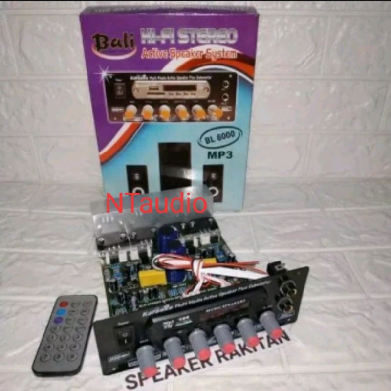 KIT AMPLIFIER SPEAKER ACTIVE HI FI STEREO SUBWOOFER MP3 BL-6000 BLUETOOTH