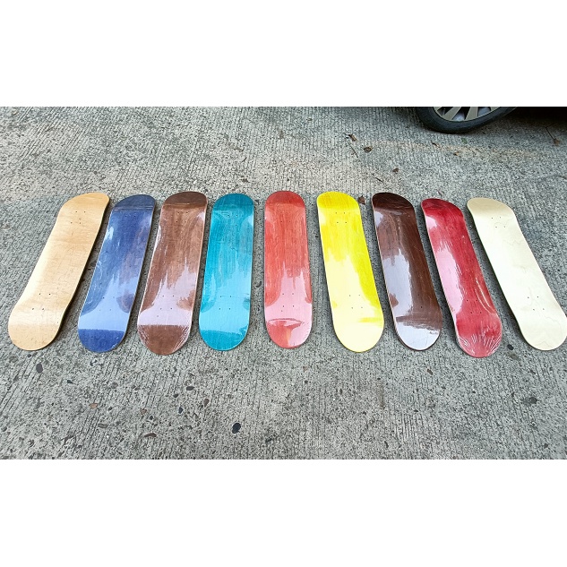 Os780 set Dek skateboard 7 plys 4 Lapis 4 Lapis Warna silver Ukuran 139mm 52mm os780