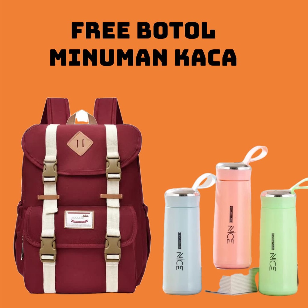 TAS RANSEL BAGPACK mochila BAG WANITA UNTUK GADIS REMAJA TAS RANSEL SEKOLAH BACKPACK NEW ARRIVAL BES