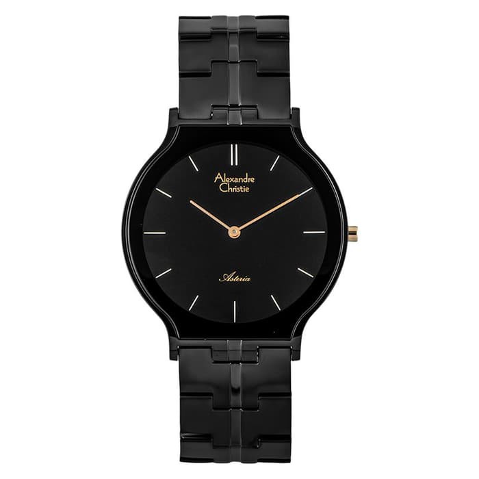 Alexandre Christie Pria 8603 MH Jam Tangan Rante  FULL BLACK