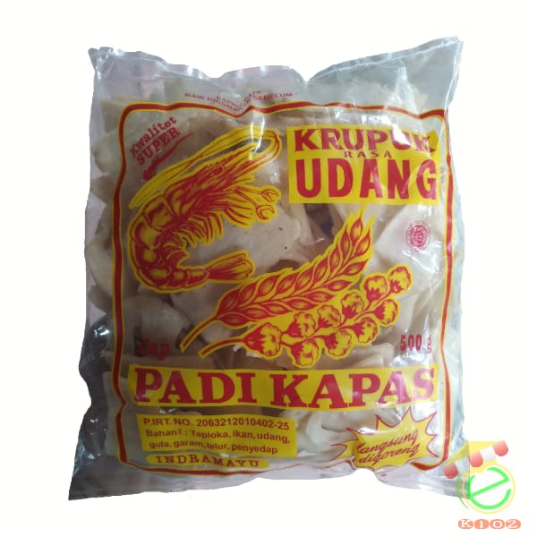 

Krupuk Udang Sirian 500gr Padi Kapas Asli Indramayu