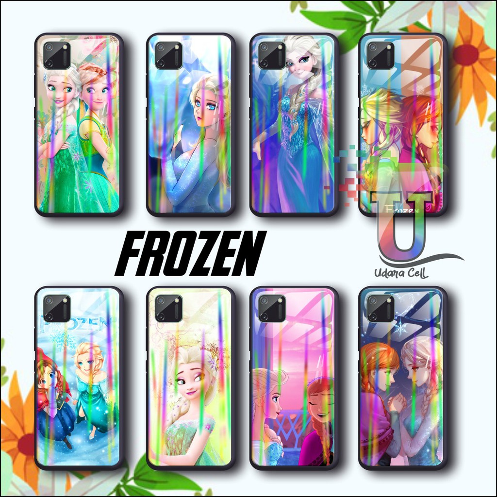 UC1099 Case softcase gambar FROZEN back case glass aurora vivo y91 y93 y95 y11 y12i y17 y15 v5 v17
