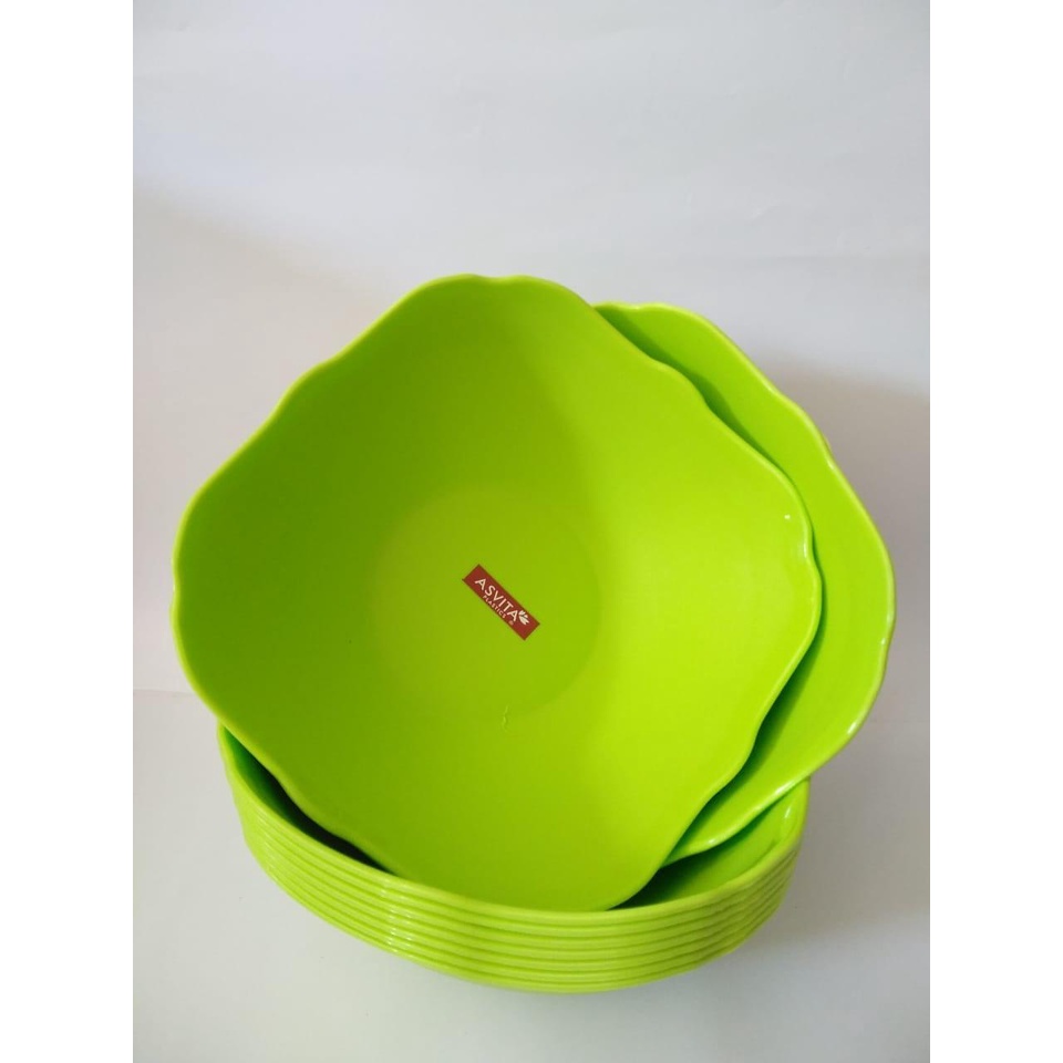 3 pcs mangkok plastik mangkuk asvita warna