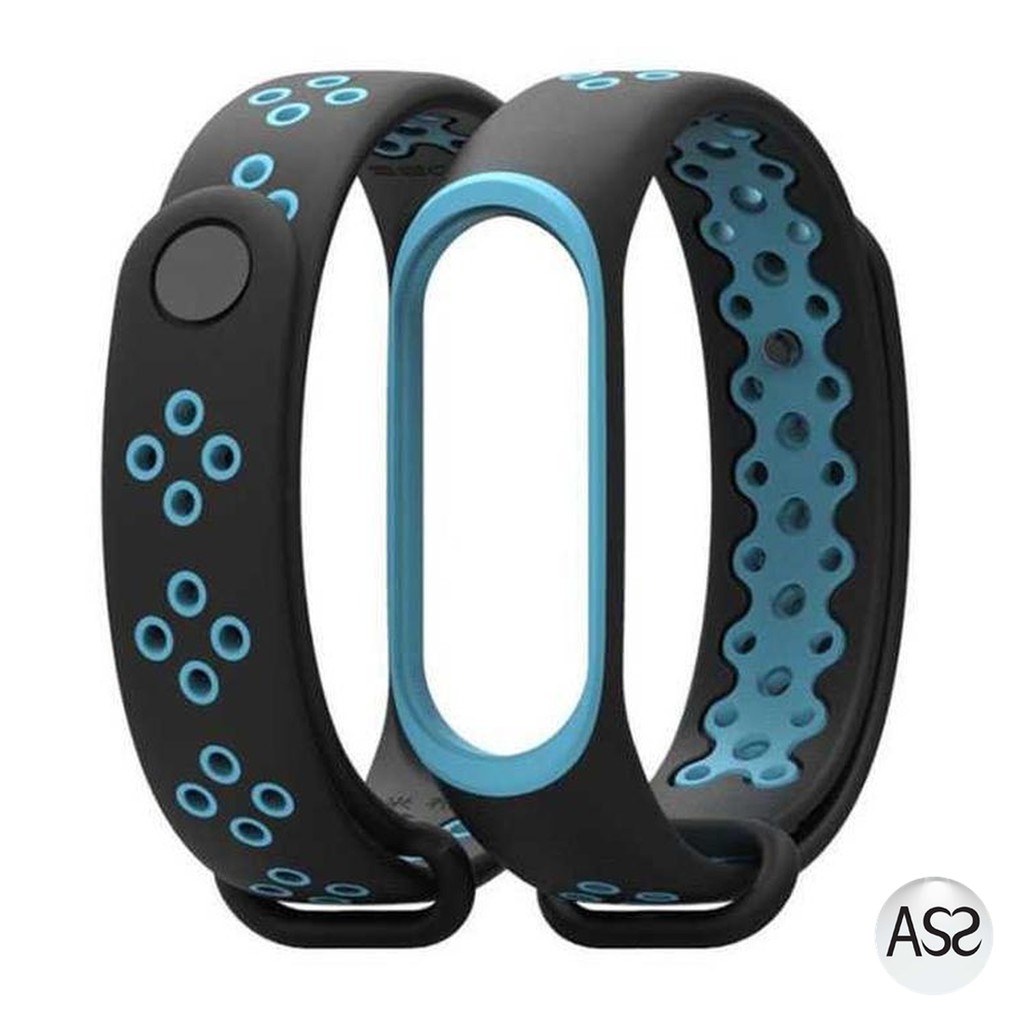 ASS Shop - Mijobs Sport Strap Watchband Breathable Silicone Xiaomi Mi Band 3/4