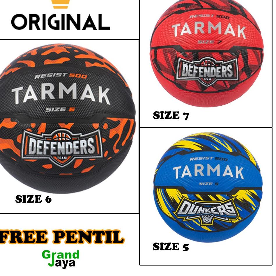 Ω Bola Basket Tarmak Resist 500 GG7X R300 Size 5,6,7 (FREE PENTIL) Import Original ❊