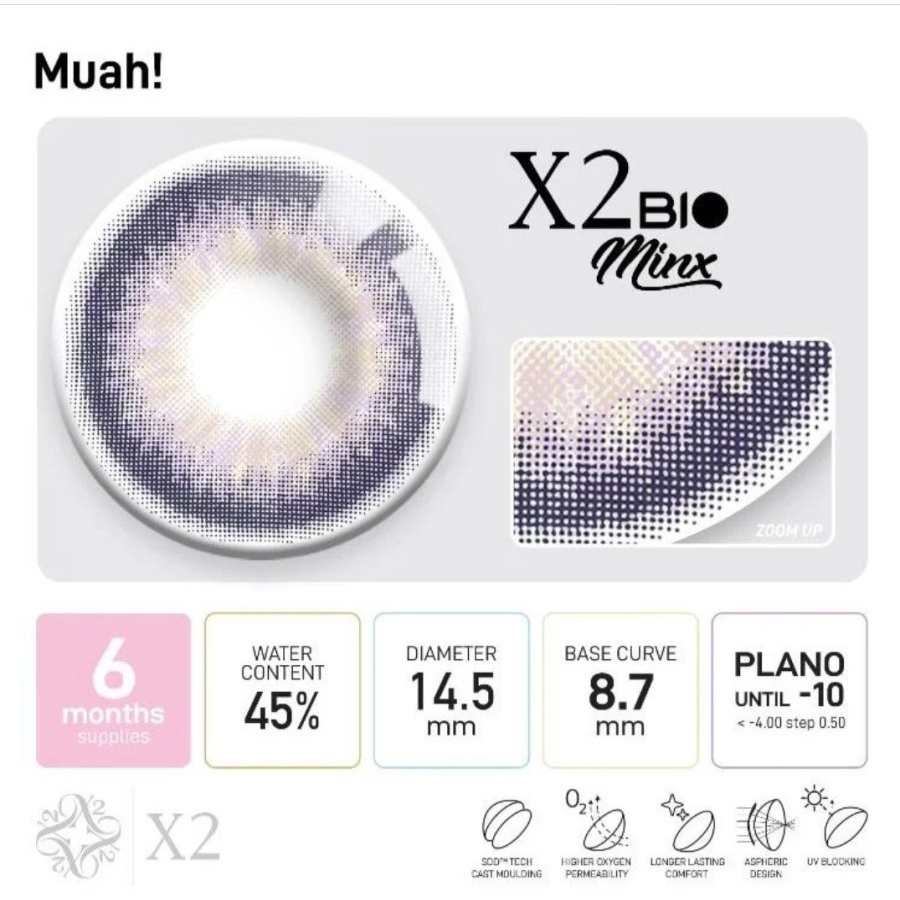 SOFTLENS X2 BIO MINX MUAH