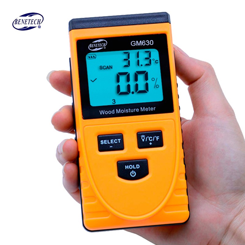 Wood Moisture Meter Induction GM630 Alat Ukur Kadar Air Kayu