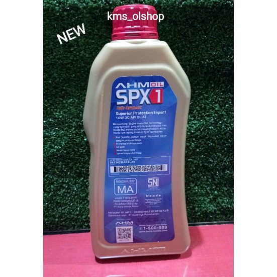 Oli AHM SPX1 SPX 1 10W-30 1200ml Pelumas Mesin Motor Honda 1.2 Liter Original