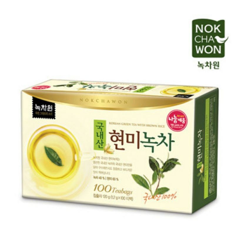 

KOREAN GREEN TEA WITH BROWN RICE (100TEABAG/BOX)