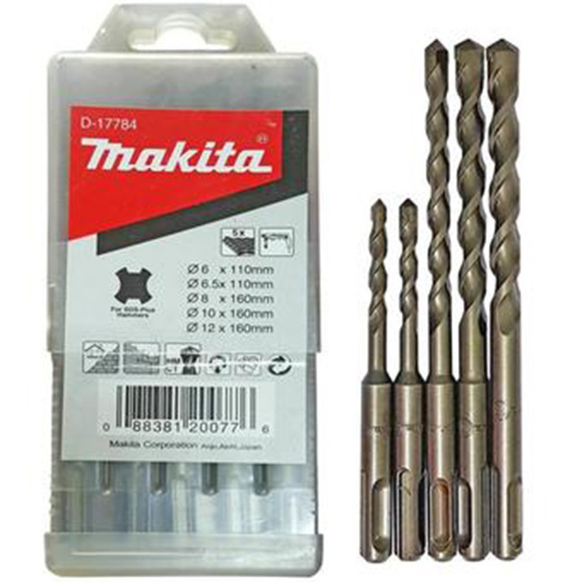 Sds Plus Hammer Drill Bits Mata Bor Tembok Beton Set Makita 6