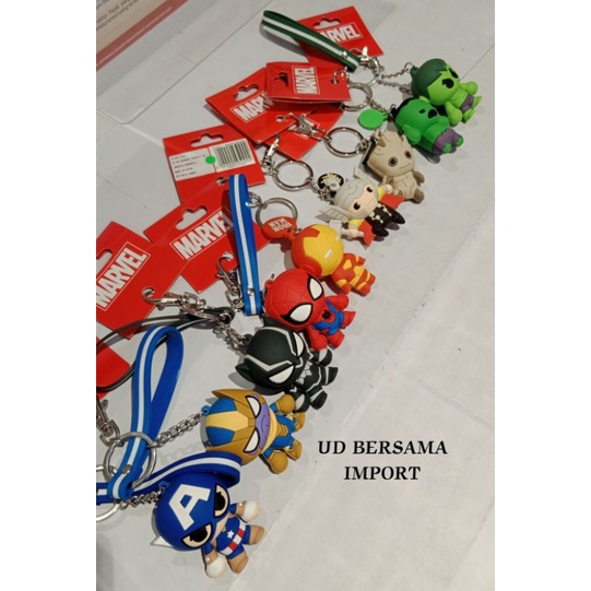 gantungan kunci marvel keychain