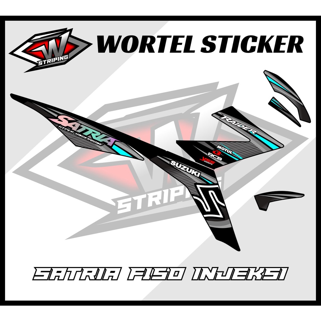 Striping Hologram Satria FU Injeksi-Stiker Decal Satria Fu 150 Injeksi Simpel Banget