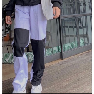 Celana Baggy Monokrom Celana Wanita Kekinian Korean Style Celana Wanita