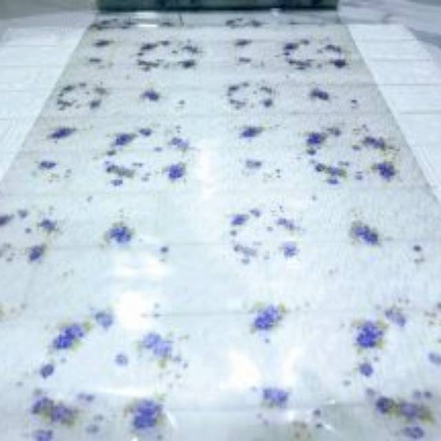 Limited edition walpeper stiker kaca 3D motif bunga