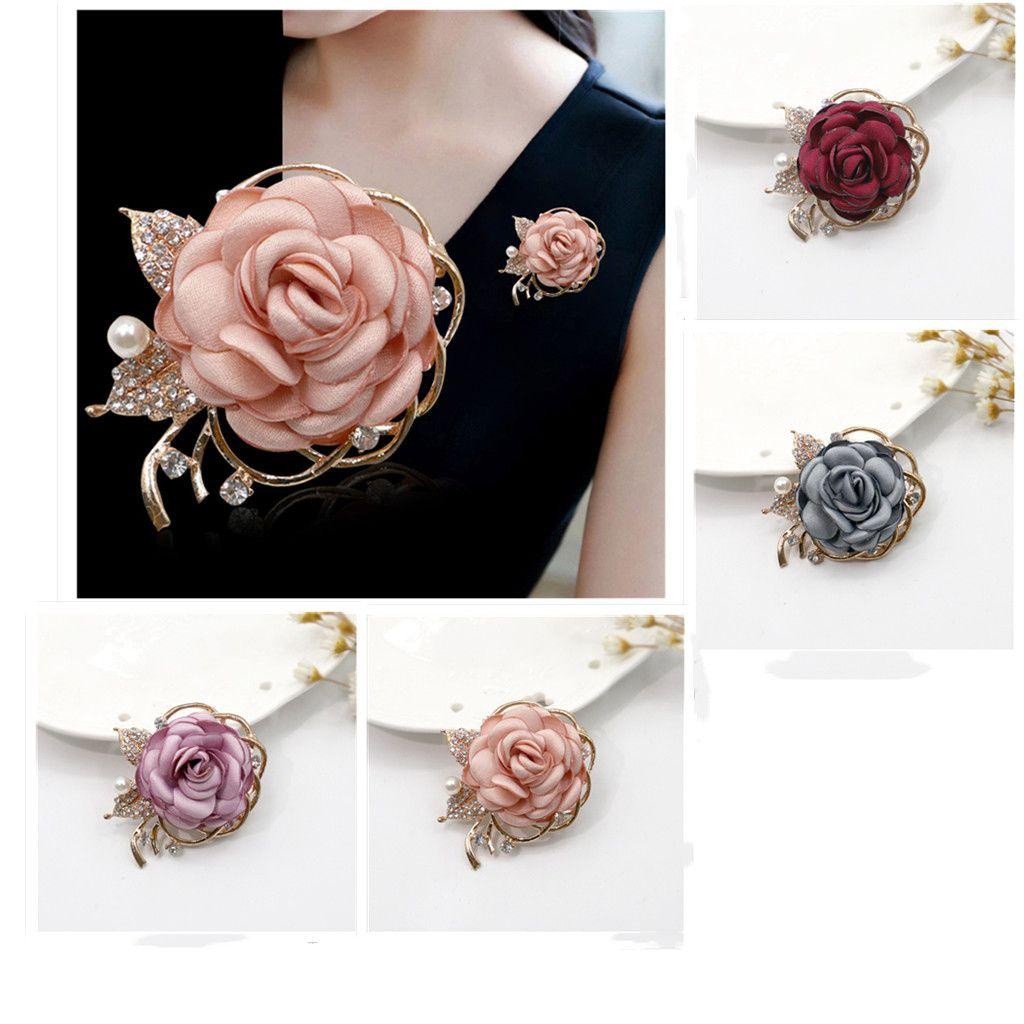 Wonder Bros Pin Pesta Wanita Pria Aksesoris Fashion Pesona Hadiah Enamel Bunga Pernikahan Boutonniere