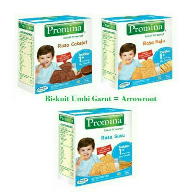 Promina Arrowroot Cookies Coklat / keju / Susu 110 gr