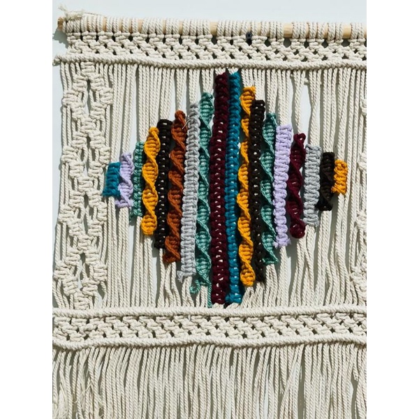 READY STOK) macrame hiasan dinding mix warna / macrame wall hanging (HD 003)