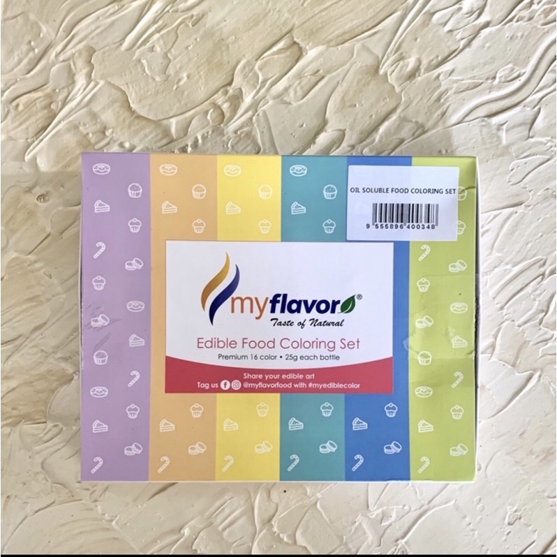 

my flavor food coloring set halal/ pewarna makanan halal