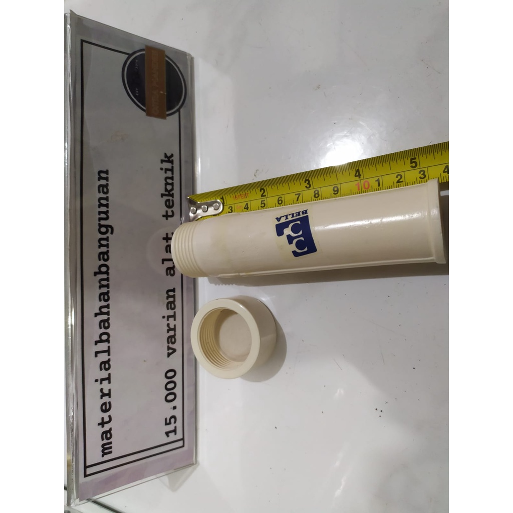 Pembuangan Bak Air Kamar Mandi Anti Bocor 1 Inch Putih PVC  Penutup Saluran Air 25 mm Toilet