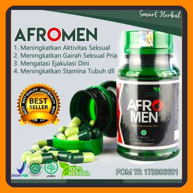 BEST SELLER!! Obat Stamina Pria Afromen Obat Kuat Tahan Lama Resmi BPOM