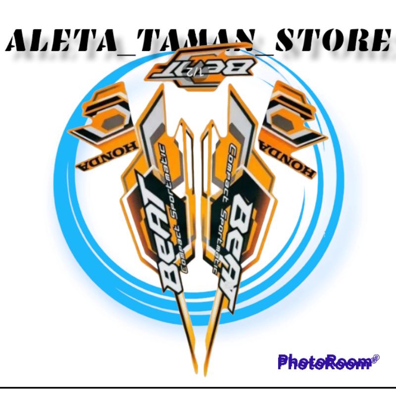 Striping Honda Beat Karbu Warna Oren Tahun 2008