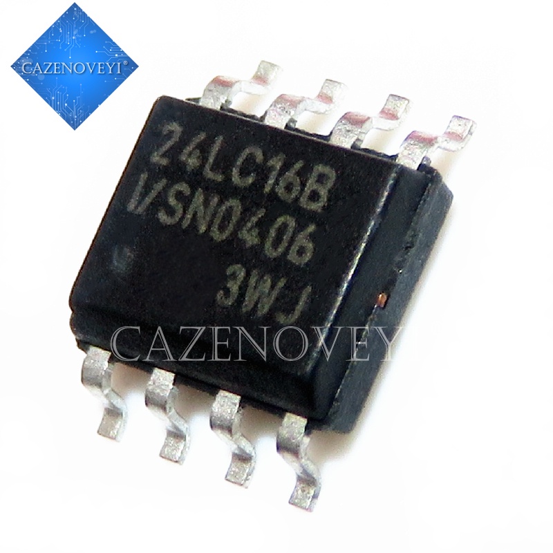 10pcs Ic 24lc16b-i / Sn 24lc16bi-sn 24lc16b 24lc16 Sop-8