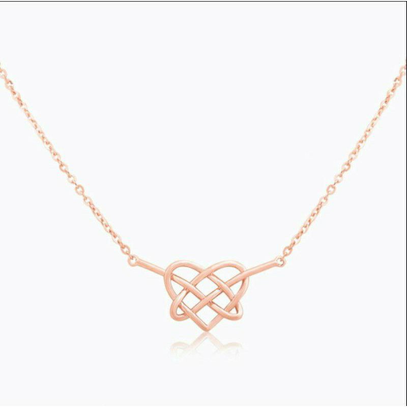 Fourfashion Kalung Titanium Ikatan Cinta Gold dan Rosegold N1803200