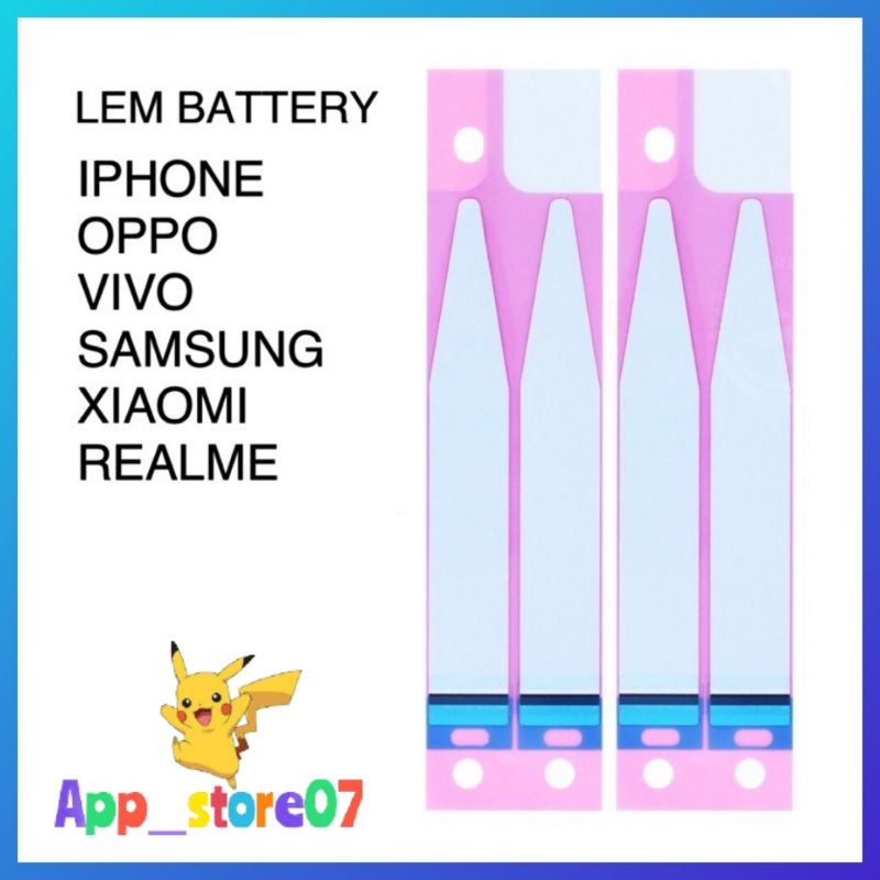 LEM BATTERY BATERAI BATRE IPHONE OPPO VIVO REALME SAMSUNG XIAOMI LEM ADHESIVE