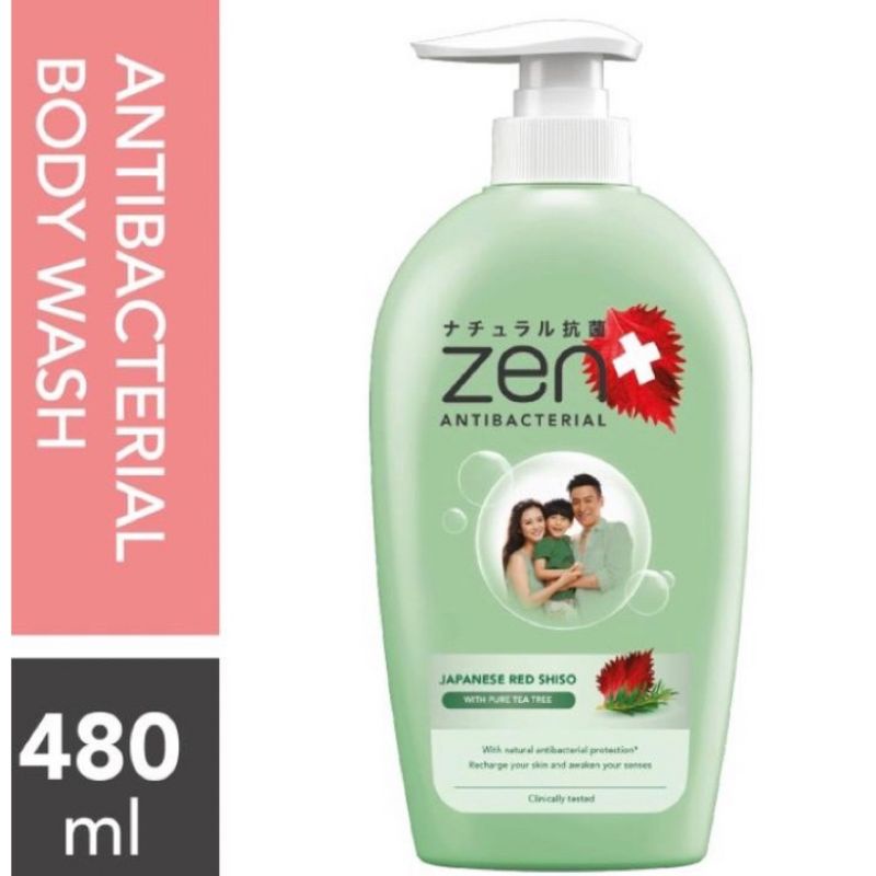 Zen Antibacterial Body Wash Pump 500 ML / 480ml Sabun Cair Botol Zen Pump 500ML / 480 ML