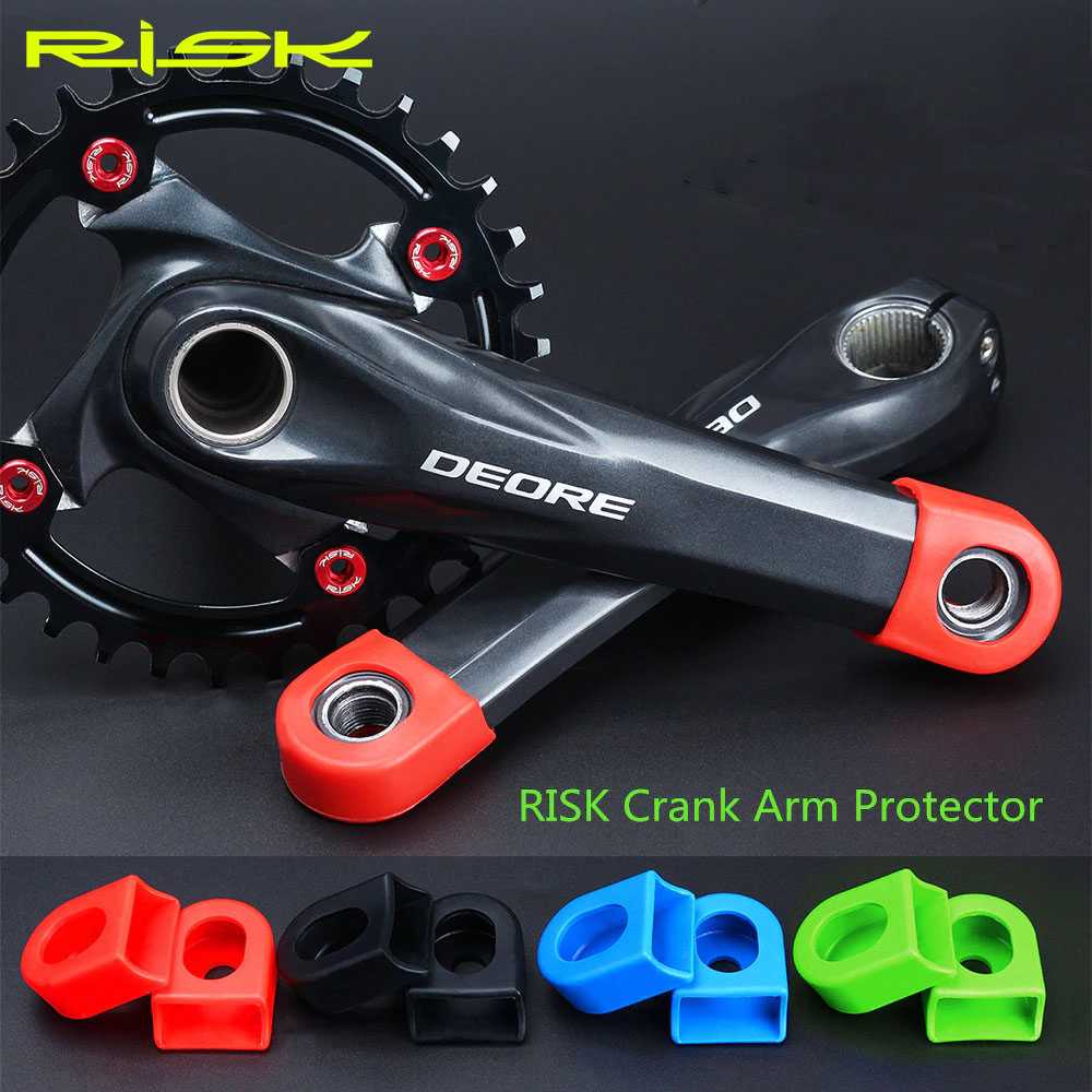 TG - HBF RISK Cover Crank Sepeda Silicone Bicycle Arm Protector - JI1171