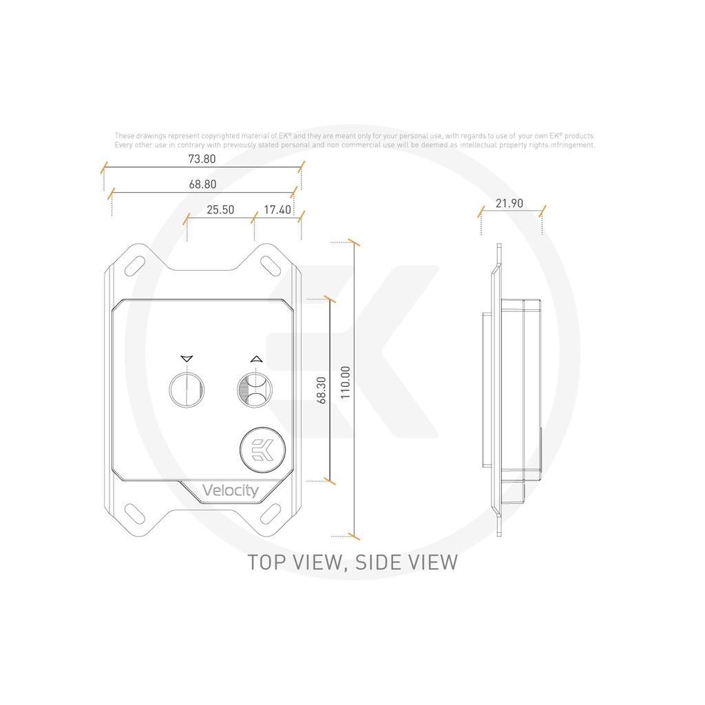 EKWB EK Velocity D-RGB AMD FULL NICKEL (Addressable RGB 3pin 5v)