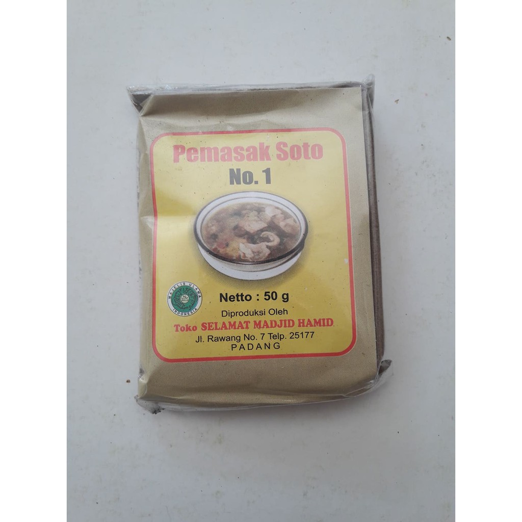 

Bumbu Pemasak Soto/Mieso Selamat Khas Padang 50 gram