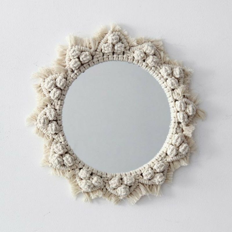 Cermin macrame / macrame mirror