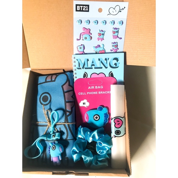 [MANG] GIFT BOX | HAMPERS SET BT21 TOTEBAG LENGKAP FREE POUCH &amp; SCRUNCHIE EDISI MANG KADO CEWEK / KADO PACAR / KADO ANAK / KADO GADUATION