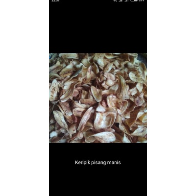 

keripik pisang kepok rasa manis 500gr