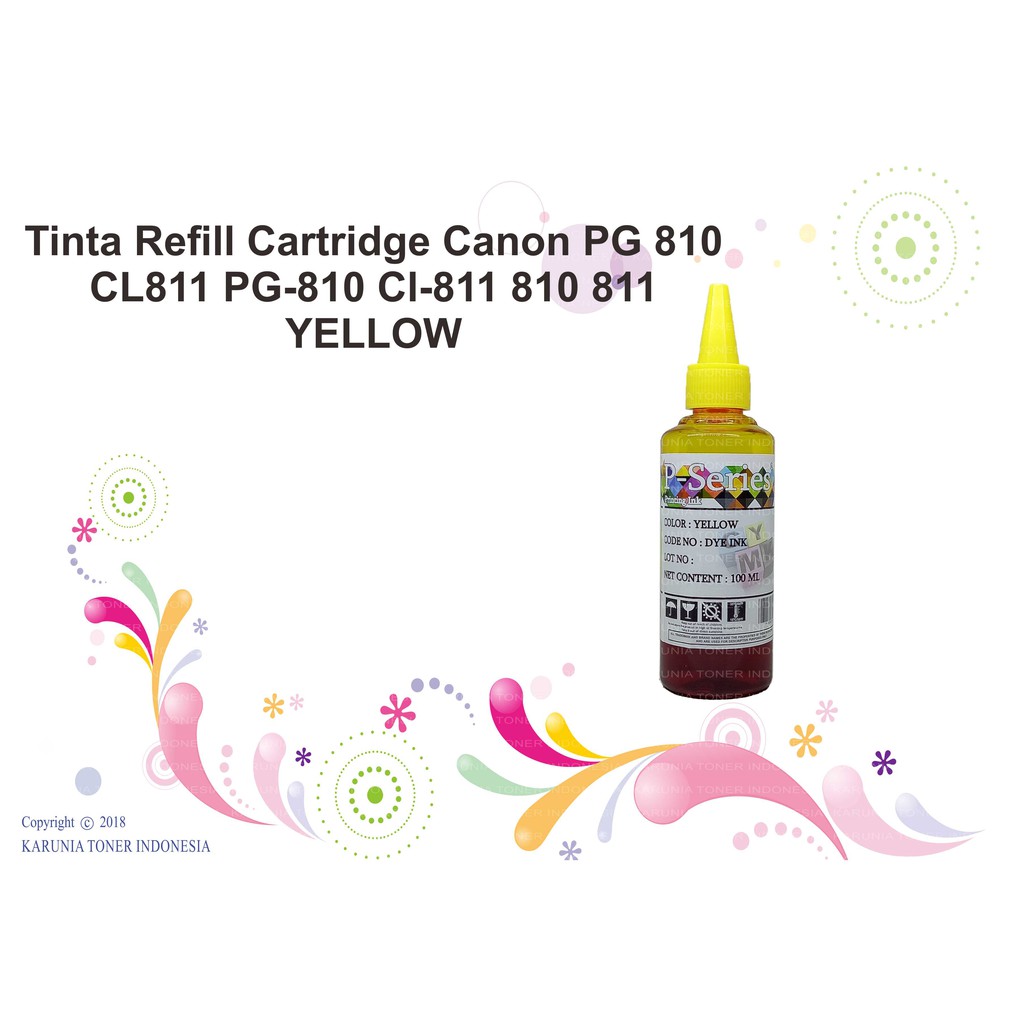 Tinta Refill Cartridge Canon PG810 CL811 PG-810 Cl-811 810 811