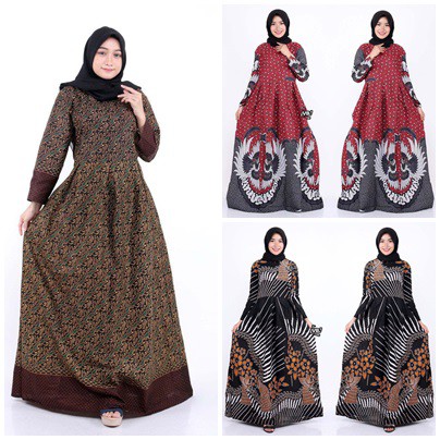 MS GAMIS BATIK SRIWEDARI MAXI SUPER JUMBO XXL LD 110