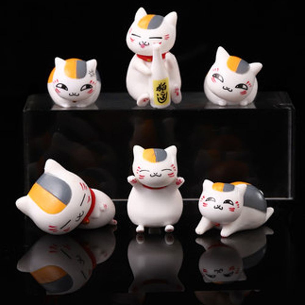 Needway  Japanese Anime Natsume Yuujinchou Cute Toys Nyanko Sensei Figure Action Figure Mini Figure Toys Model Toys Kids Gift PVC Cartoon Figures Cat Action Figure