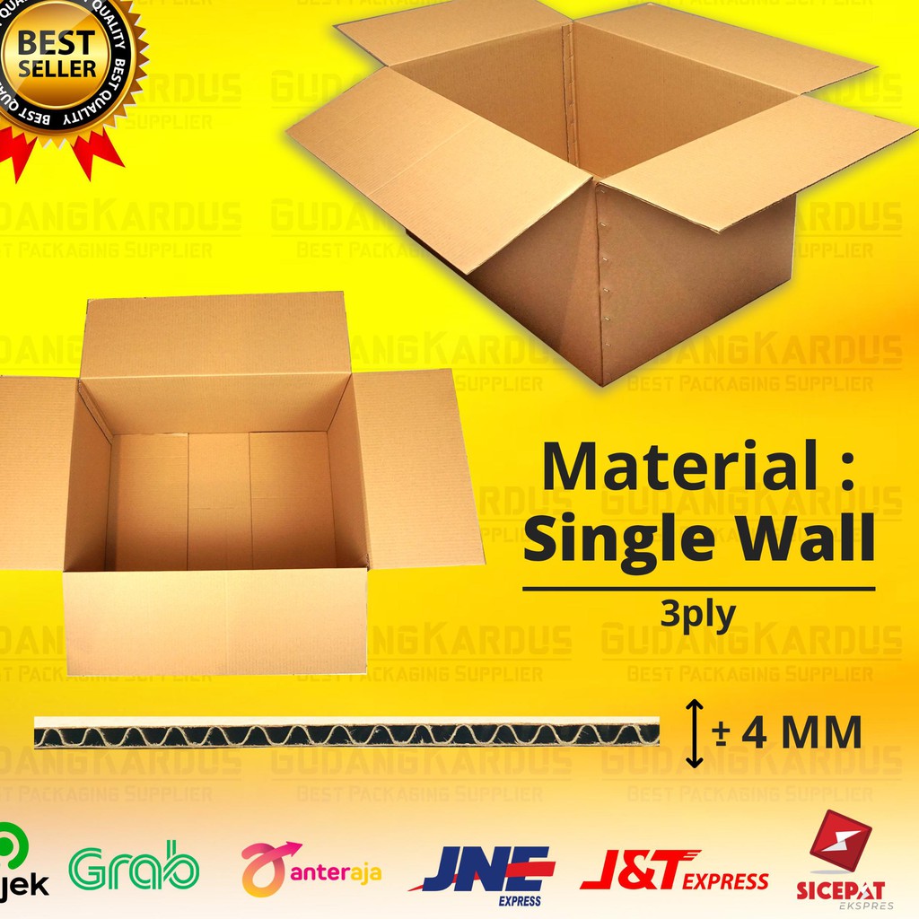 

Terbaik KARDUS KARTON BOX POLOS JUMBO BESAR UKURAN 70x50x39 CM